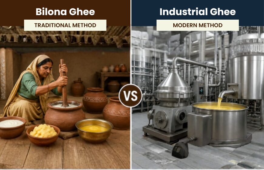 Bilona Ghee vs Industrial Ghee Preparation