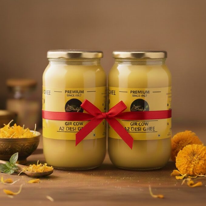A2 Gir Cow Ghee 2 Litre Combo Pack - 1 Ltr X 2