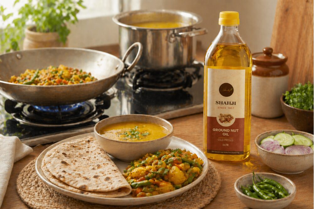 Ground nut oil for everyday meal preparation